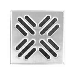 Kratka ściekowa boczna inox z syfonem mokrym